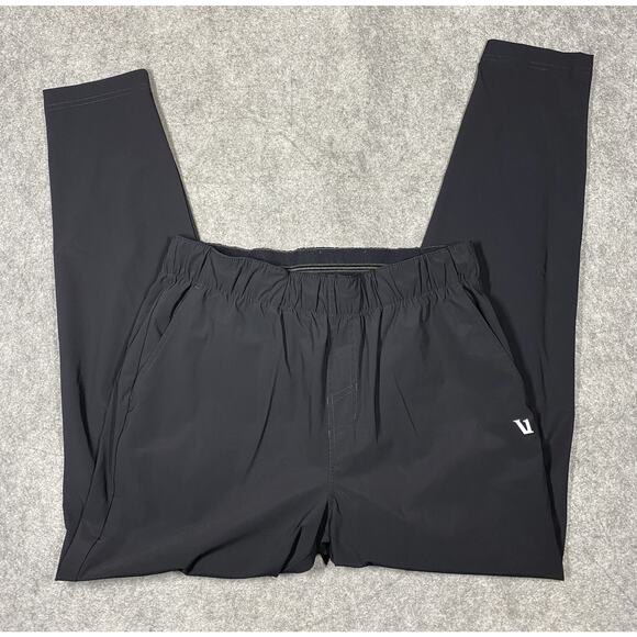 Vuori Pants Mens Large Performance Joggers Elastic Waist Drawstring Zip Pocket - Picture 1 of 14